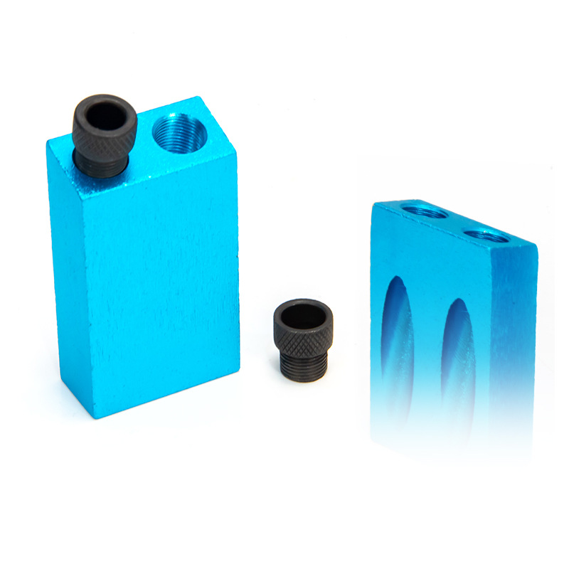 15 ° azul carpintería oblicua agujero localizador perforación taladro de tres puntos