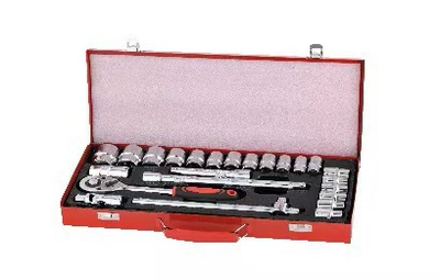 Mühərrik tənzimləmə alətləri: car repair ratchet, vehicle hardware - 12-electric-socket-set-24-piece-metal-case-version