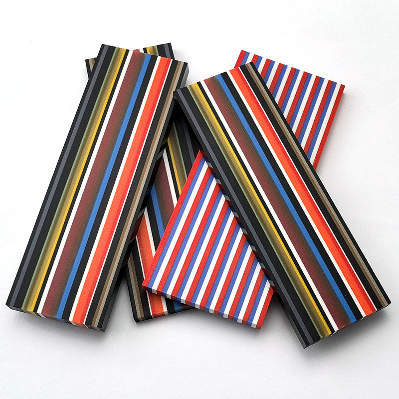 G10刀柄材料 DIY刀具手柄复合材料 彩色夹层花纹G-10制作刀柄贴片