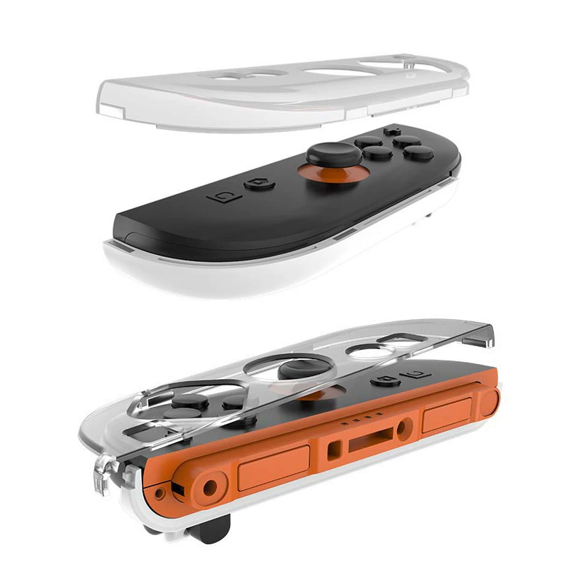 Кристаллическая оболочка для левой и правой рукояти Switch2 поколения, маленькая ручка, разделенная магнитная всасывающая PC защитная чехол прозрачная оболочка