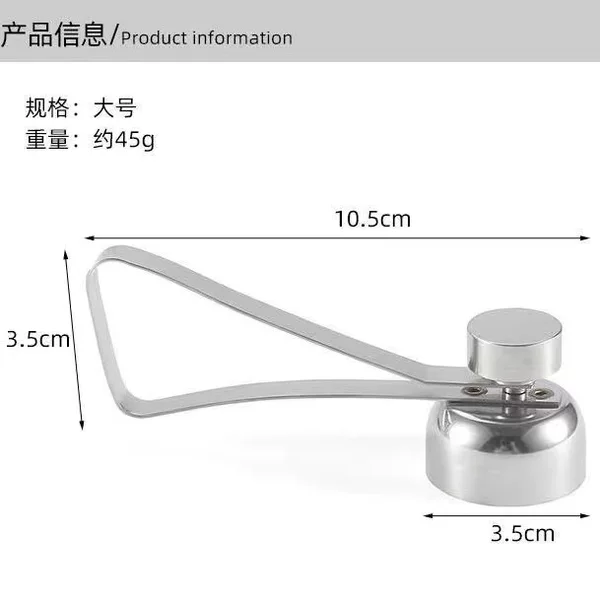 Factory Direct Sales 304 Stainless Steel Egg Shell Opener Creative Egg Shell Separator Household Single/Double Head Egg Opener