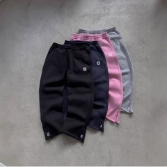 欧美跨境高街嘻哈说唱街头美码男女卫裤刺绣拉链卫裤休闲长裤批发