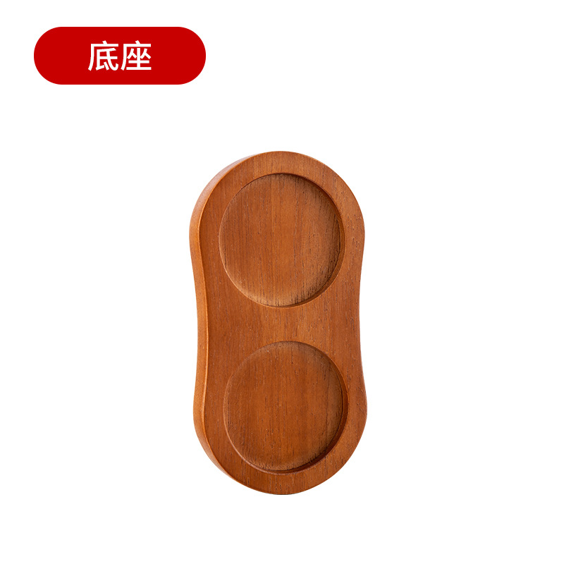 Amoladora de pimienta de madera transparente base traje cocina pimienta sal marina Molino de pimienta negro hogar camping condimento botella