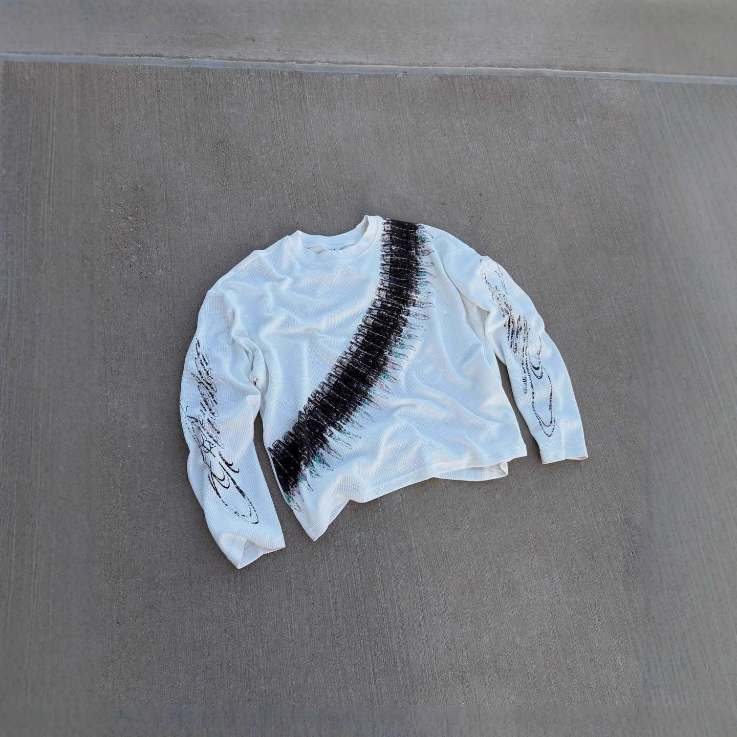 2025新款y2k子弹字母印花美式复古长袖T恤街头风休闲宽松男女上衣