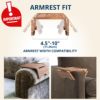 Sofa armrest table tray wooden foldable armrest table lazy sofa armrest snack table cross -border hot sale