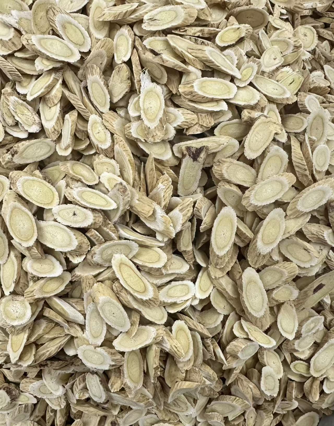 Dried Astragalus Root Slices Huang Qi Bulk 1000g Bag for Decoction and Soup preparation
