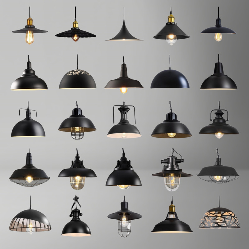 Vintage Industrial Style Chandelier Lampshade American Style Pot Cover Nostalgic Coffee Hair Salon Clothing Store Bar Commercial Restaurant Lamps