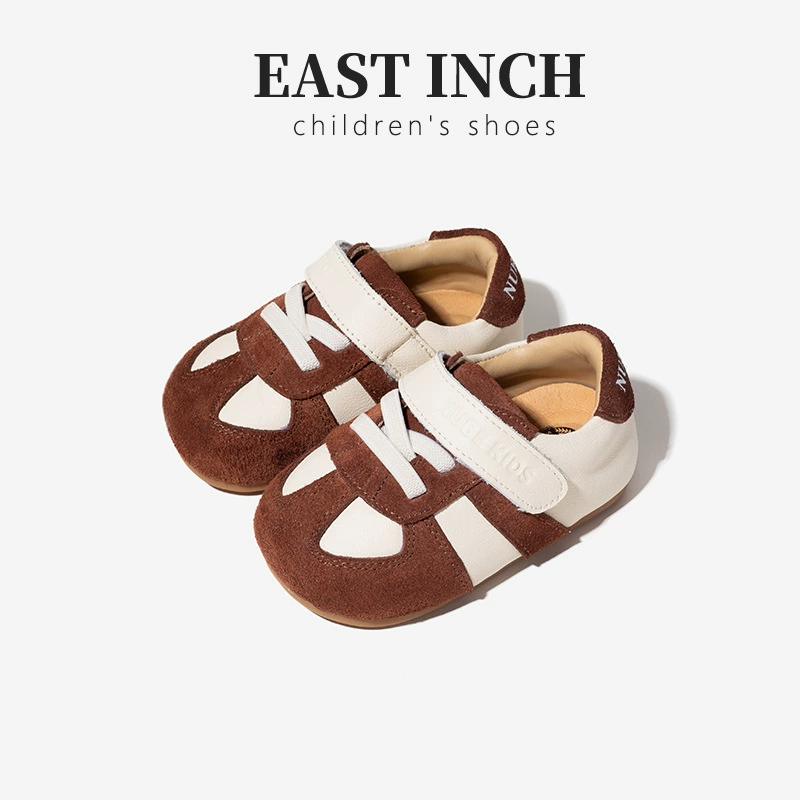 Осенние детские туфли Forrest Gump из натуральной кожи в стиле ретро 2025 года, повседневная спортивная обувь для мальчиков и девочек, модная обувь на мягкой подошве для малышей, обувь для малышей