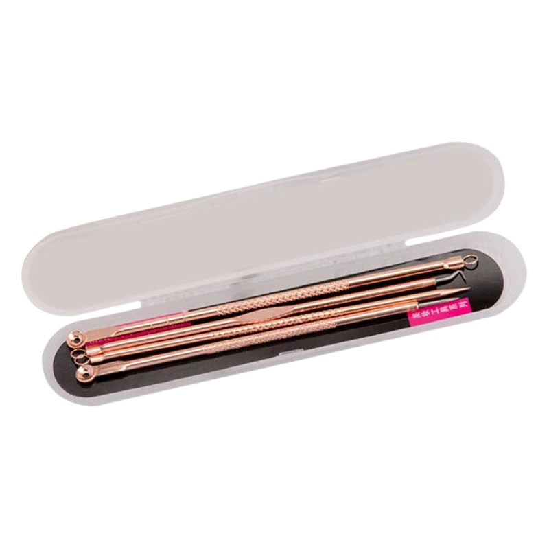 Фабрика из нержавеющей стали акне игла 4-х частей угрей акне игла розовое золото акне игла костюм иглы оптом