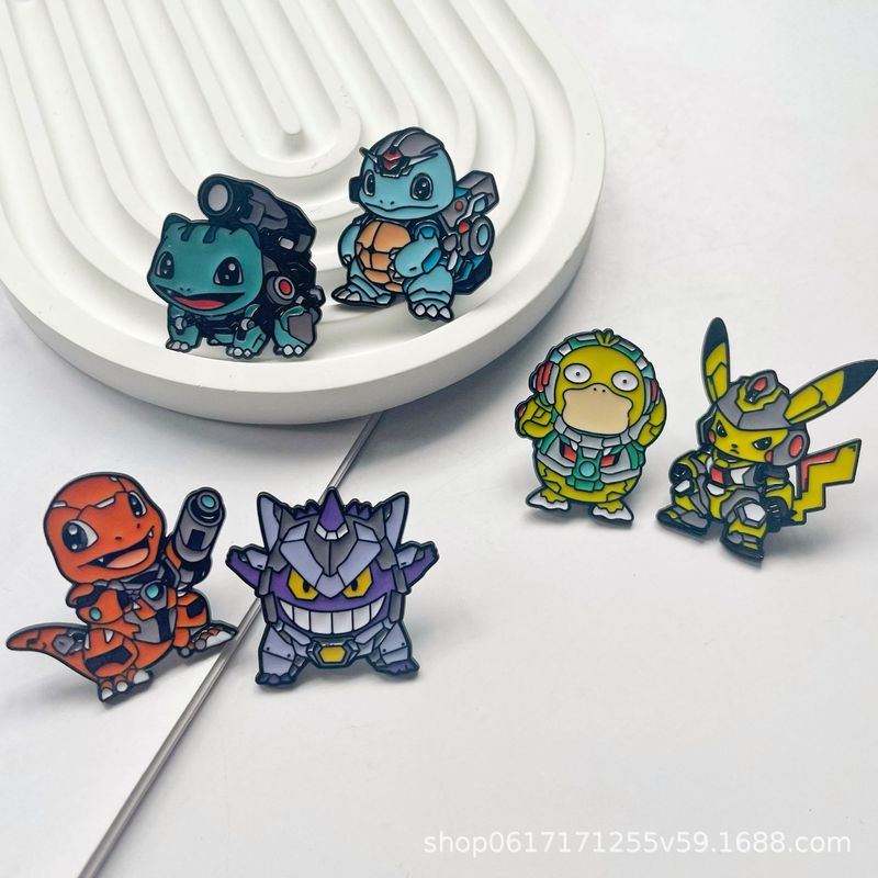 アニメ漫画ポケモン周辺ブローチポケモン合金バッジスクールバッグ衣類アクセサリーピカチュウ|undefined