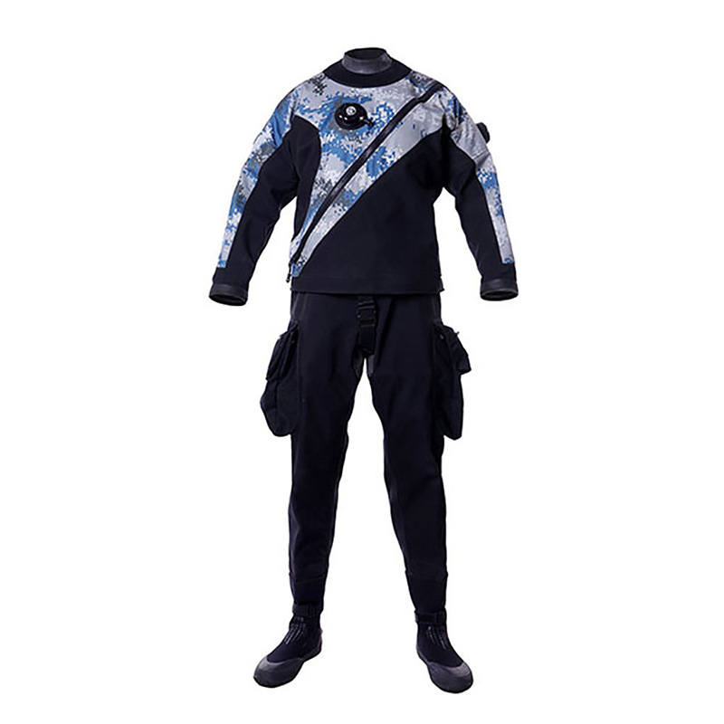 HOTDIVE ropa seca de buceo tecnología de traje de neopreno seco ropa seca de buceo traje de neopreno resistente al desgaste equipo de escafandra