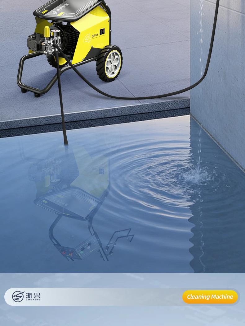 Zhexing Commercial Car Washing Machine 380V High-Pressure Washer for Farm Cleaning 220V High-Power Car Wash Shop Car Washing Gun
