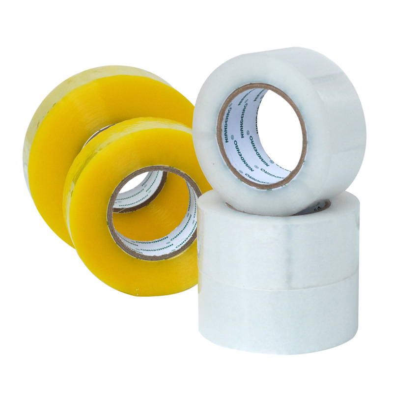 Cinta de embalaje Cinta de sellado transparente de alta viscosidad amarilla Suministro directo de fábrica Cinta de sellado Una gran cantidad de personalización única
