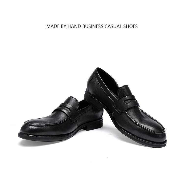 Neue waschen vintage pferd leder schuhe eine slip-auf bean schuhe herren schuhe licht luxus high-end gerade leder schuhe leder laufsohle_voghion.com