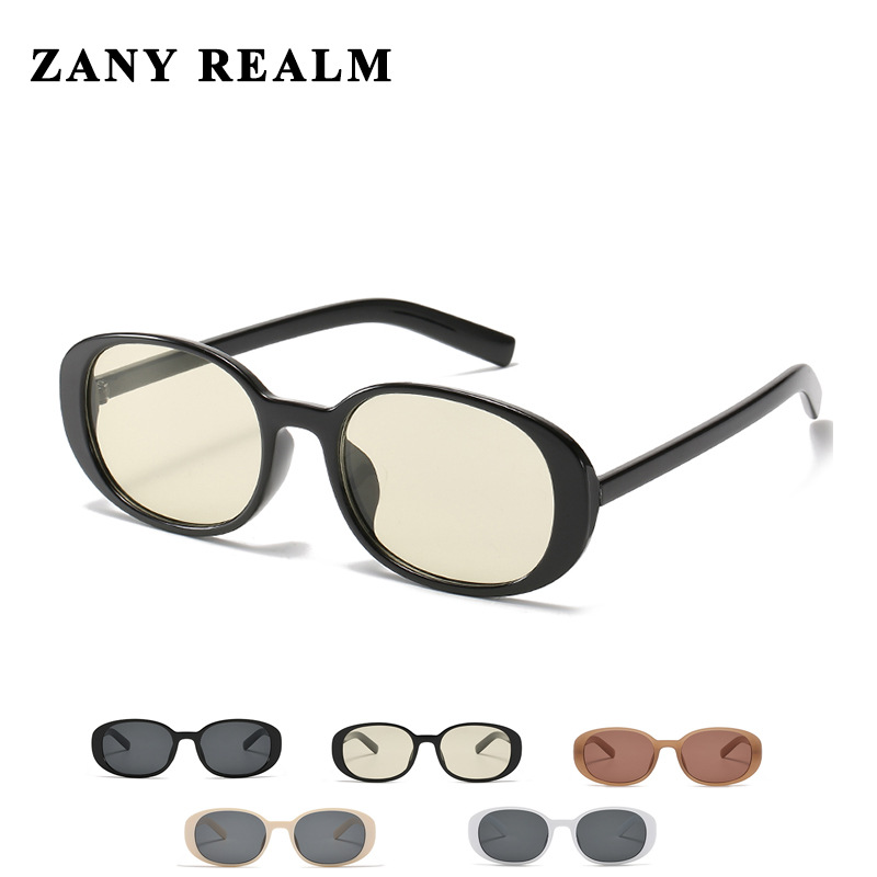 Gafas de sol ovaladas estilo coreano, gafas de ojo de gato retro con montura pequeña, venta directa de fábrica