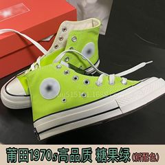 1970年代莆田製の硫化二重縁キャンバスシューズ、ハイカットレディースシューズ（紫ピンク）、ローカットメンズキャンバスシューズ（キャンディーカラー）、身長アップ効果あり
