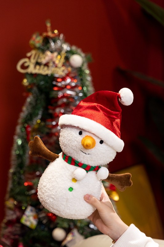 楽しいクリスマスの公仔姜パイ人抱き枕マフラー雪だるま人形クリスマスツリー花輪ぬいぐるみストラップ|undefined