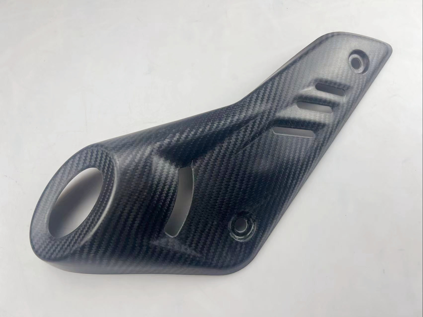 Kaiyue 450Rr Carbon Fiber Motorcycle Exhaust Pipe Cover Heat Insulation Board Anti-Scalding Protective Shell Tail Section Modification Parts