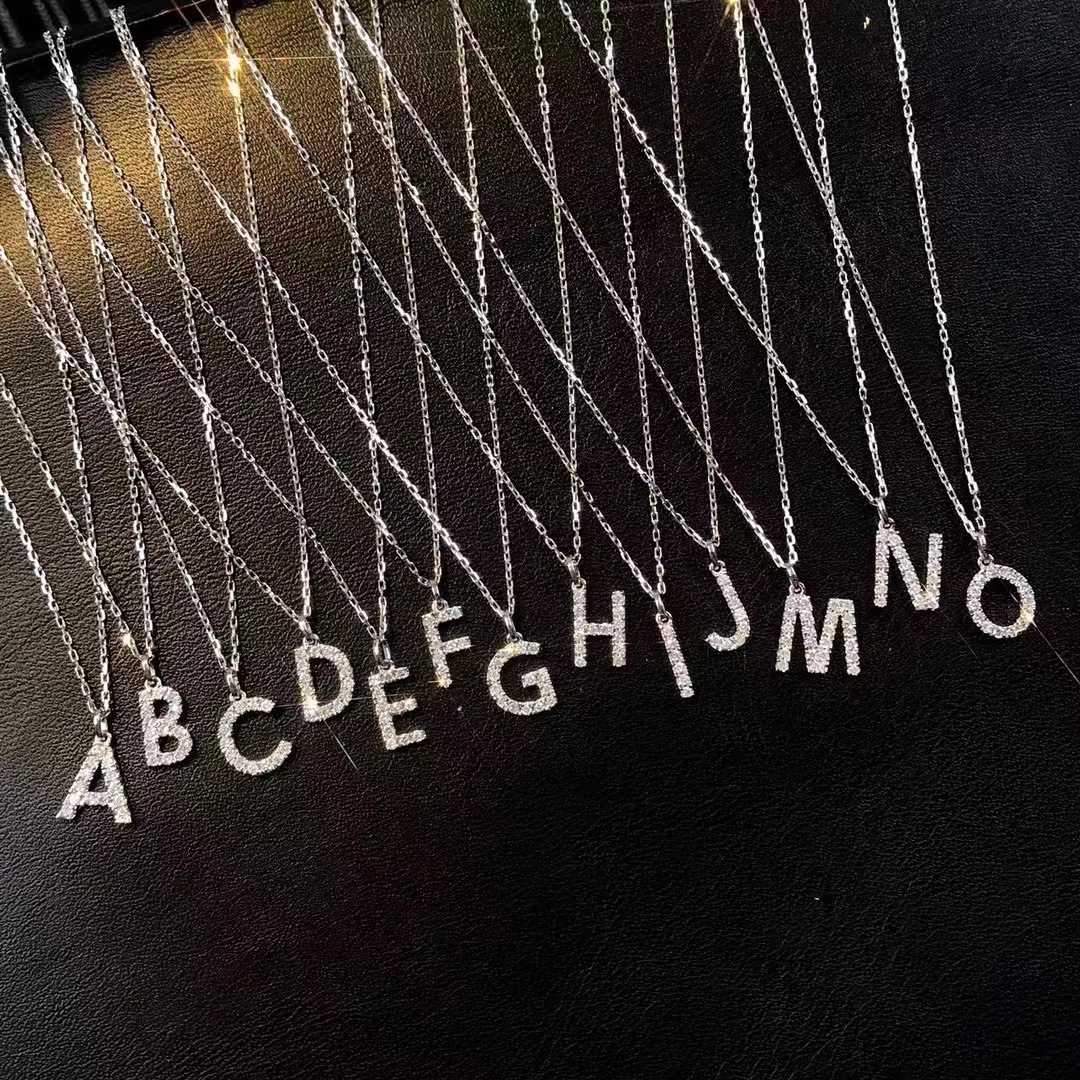 26 English Letter Necklace Women's ins Style Simple Small Fashion Personality Niche High-end Clavicle Chain
