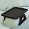 Solid wood black square mobile phone rack (within 36cm handrail)