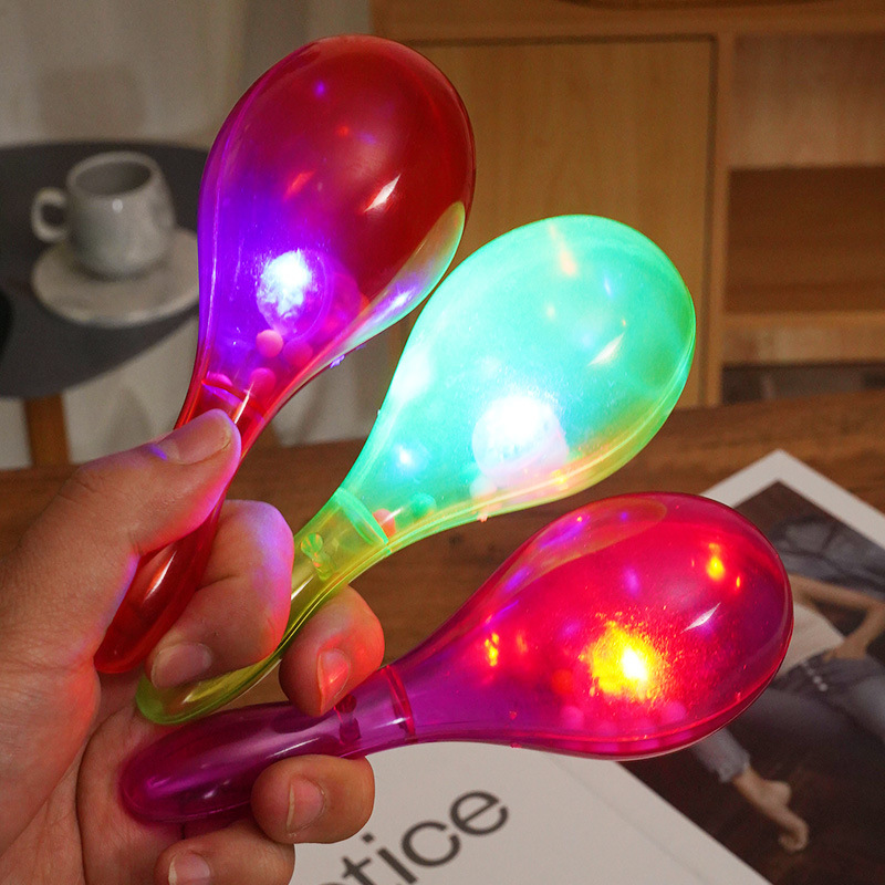 Fluorescent Stick Flash Sand Ball Stick Rattle Sound Sand Hammer Stick Sand Hammer Stick Concert Event Cheering Props Wholesale