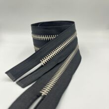 10号纯铜金属拉链白金白铜羽绒服拉链口袋拉链夹克拉链棉衣拉链