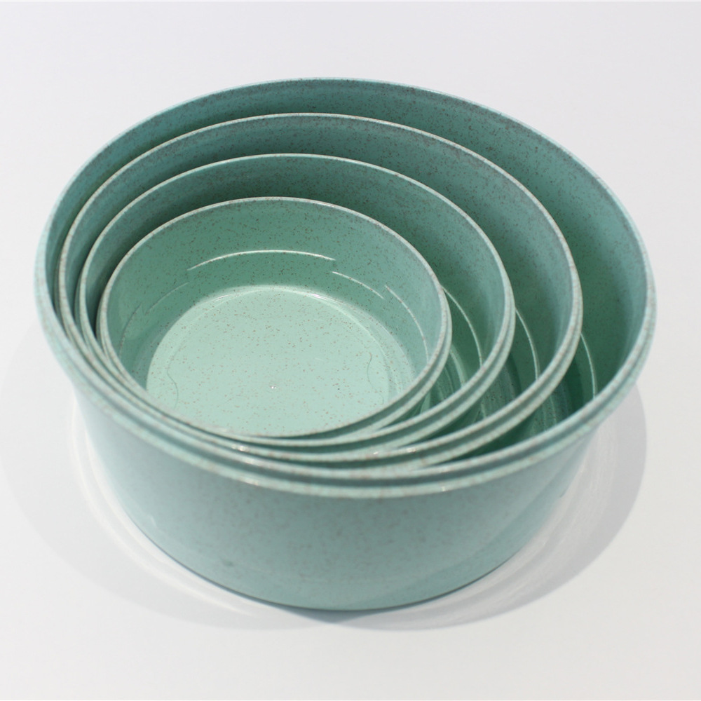 Lonchera con cierre hermético, contenedor para conservar alimentos frescos, juego de cuatro piezas de plástico con fibra de paja de trigo, almacenamiento de vajilla de material de paja de trigo, apto para microondas.