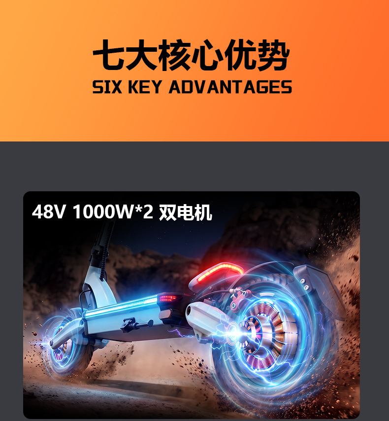 Dual-motor electric scooter for adults, foldable high-speed personal transport vehicle, customizable OEM lithium battery scooter for ride-hailing use