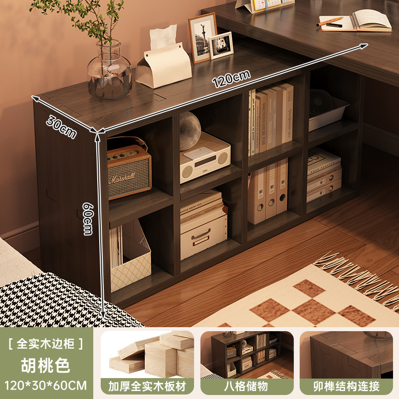 Escritorio de madera maciza escritorio de computadora dormitorio doméstico escritorio de esquina de la comodía