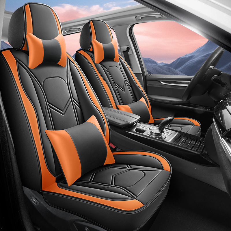2025年新型クロスボーダーカーシートクッション、四季通用フルレザーシートカバー、フルカバーシートカバー、メーカー卸売|undefined