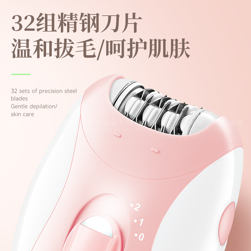 Kemei removedor de pelo KM-189B máquina de depilación eléctrica impermeable privado trimmer pequeño portátil USB máquina de afeitar image 4
