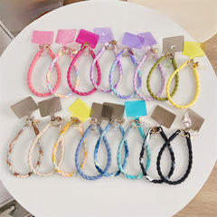 短款手機掛繩夜光小熊掛件夾片防丟手腕帶掛飾通用手機掛件手提女