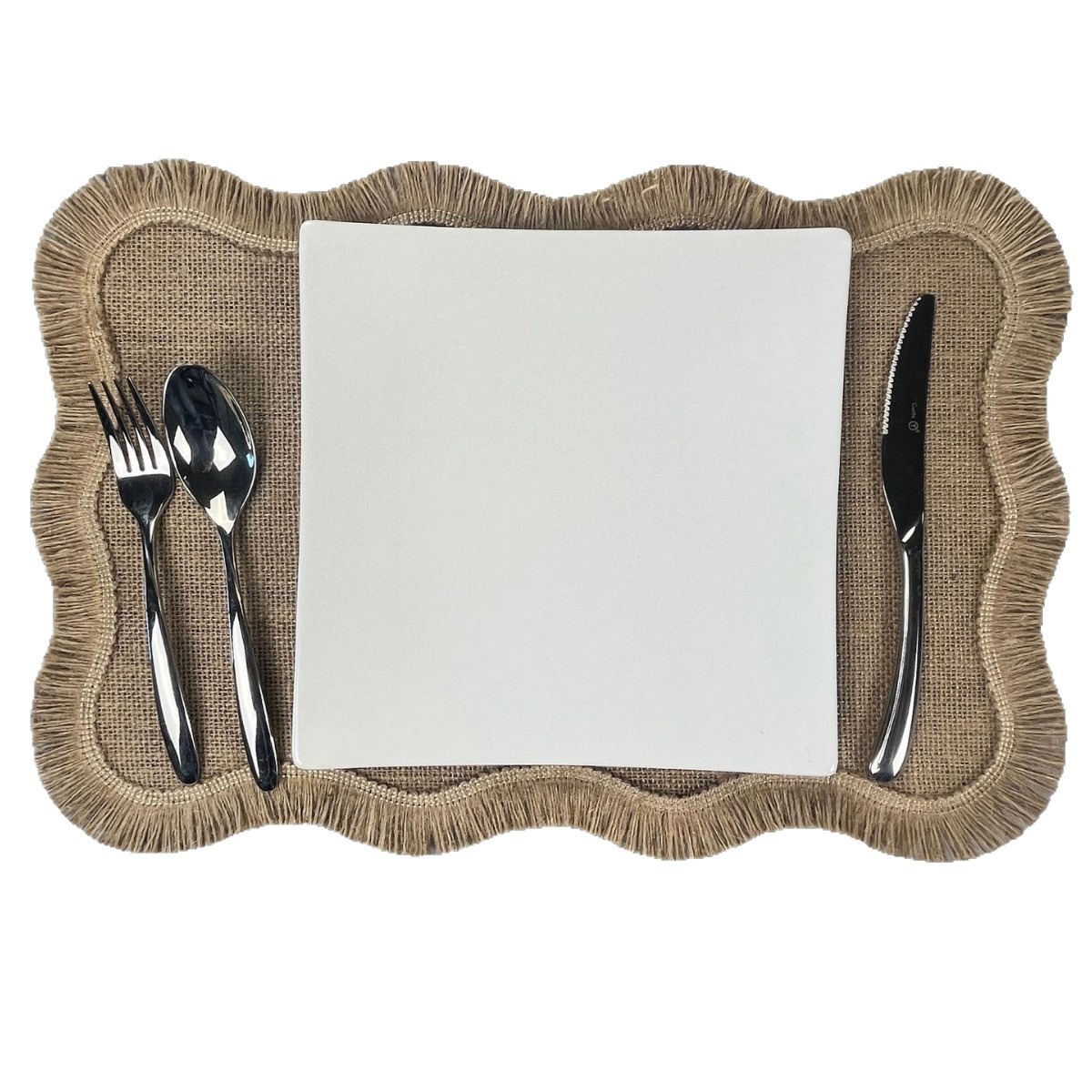 Amazon Hot Sale Farmhouse Retro Ribs Rectangular Waveform Nordic Luxury