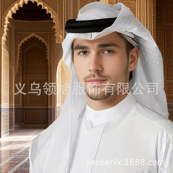 Cross-Border Hot-Selling Items: Men's Headscarf, Travel Scarf for Men, Simple and Versatile. Cross-Border Supply, Factory Direct Delivery