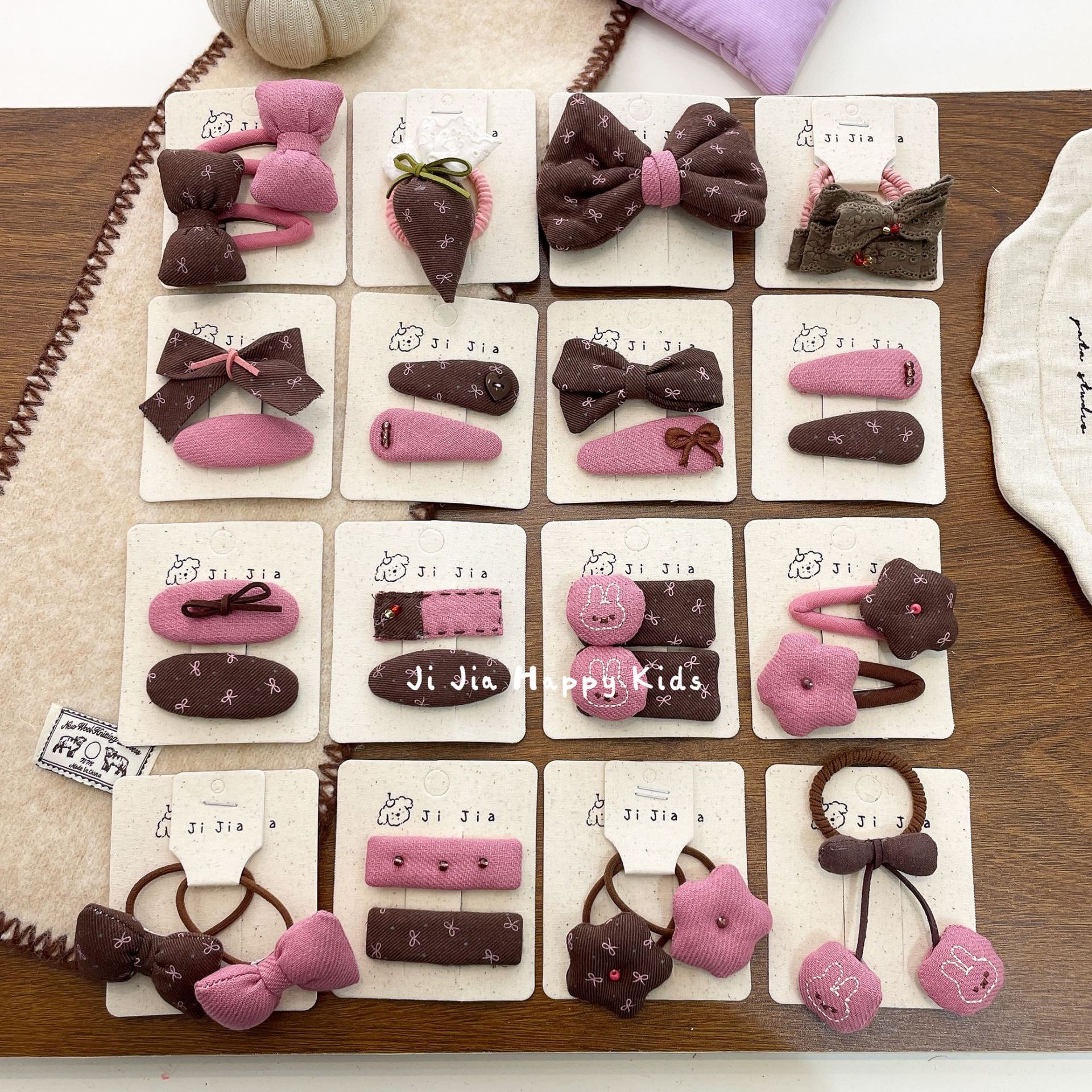 Autumn cute hairgrip with bow