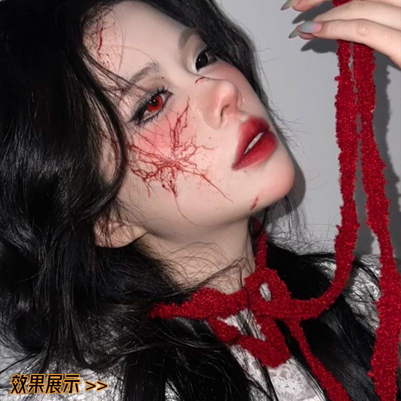 Halloween Color Tattoo Stickers Scar Face Stickers Horror Party Children's Makeup Simulation Disposable Stickers