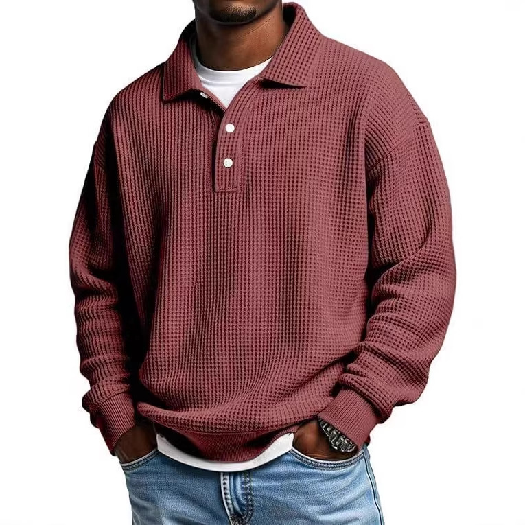 2026 Autumn And Winter Men's Shirt Casual Versatile Buttons Loose Shirt Men_viptrois.com