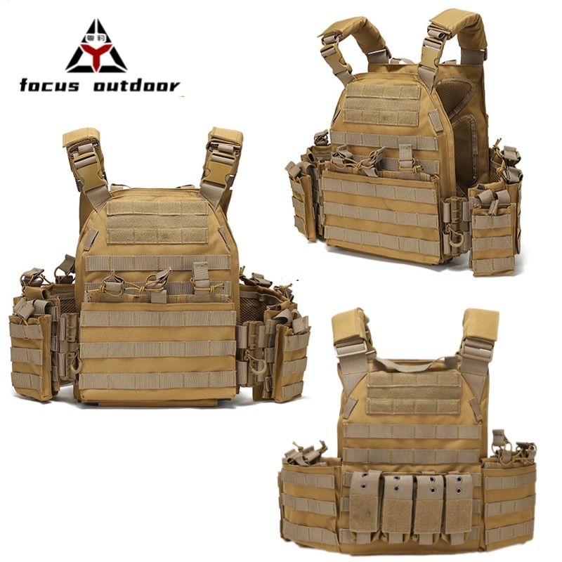 Camuflaje táctico multifuncional chaleco de protección deportiva de desmontaje rápido chaleco al por mayor