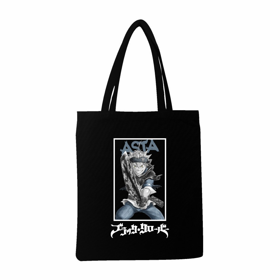 Bolso de lona de hombro para estudiante Black Clover