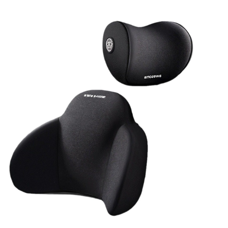 Soporte lumbar del coche almohada lumbar de espuma de memoria cojín lumbar respaldo soporte de la cintura cojín asiento de coche reposacabezas traje