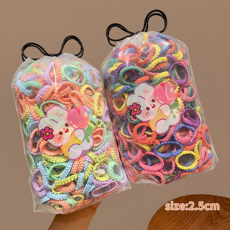 Tocado de cuerda de pelo de las niñas falda ensanchada diadema de tamaño pequeño alta elasticidad de los niños no duele banda de pelo dulce banda de goma bebé