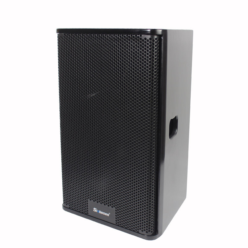 Venta directa de fábrica PS12 altavoz profesional de rango completo de dos vías para exteriores, caja de monitor de audio profesional para presentaciones.