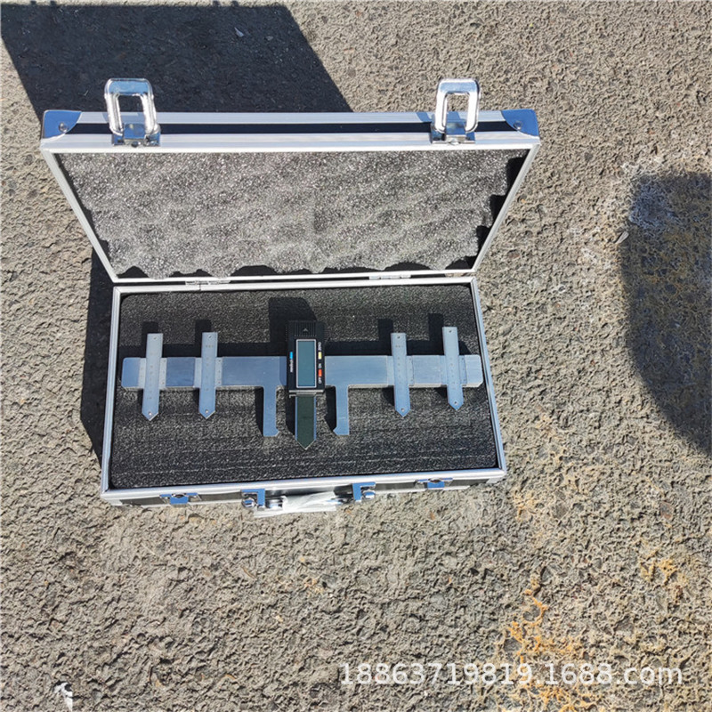 华策牌辙叉磨耗仪 游标钢轨辙叉消耗测量尺 翼轨磨损检测仪