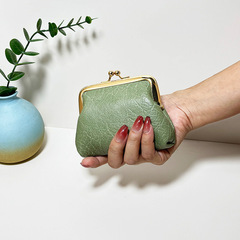 Retro women's bag coin wallet women's short wallet buckle candy color coin wallet wholesale