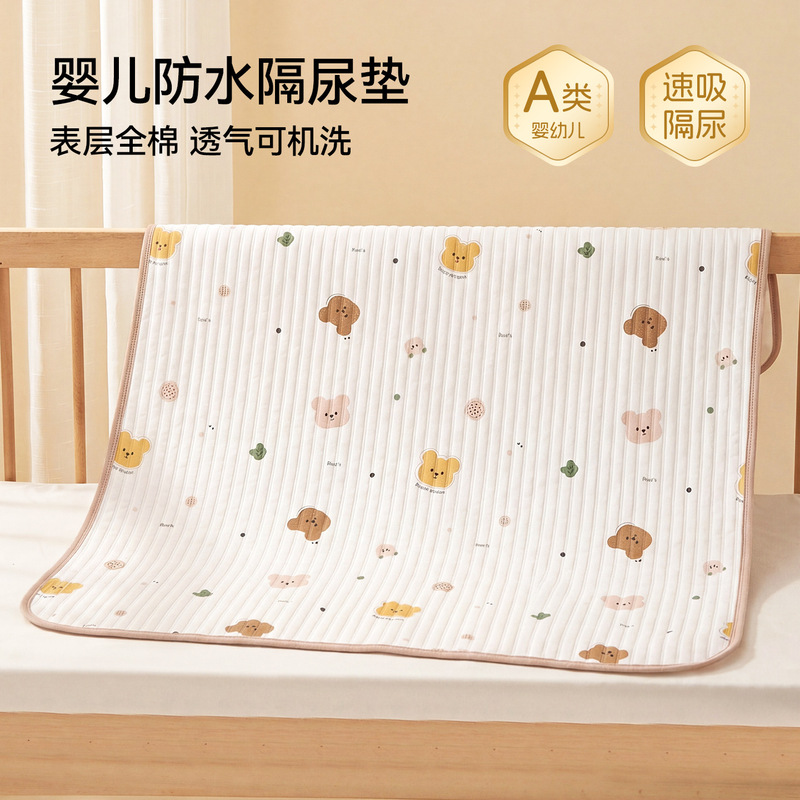 Rouyun Diaper Pad, Baby Waterproof Washable Large Size Menstrual Period Mattress, Kidsren's Breathable Surface Pure Cotton Rouyun Diaper Pad, Baby Waterproof Washable Large Size Menstrual Period Mattress, Kidsren's Breathable Surface Pure Cotton