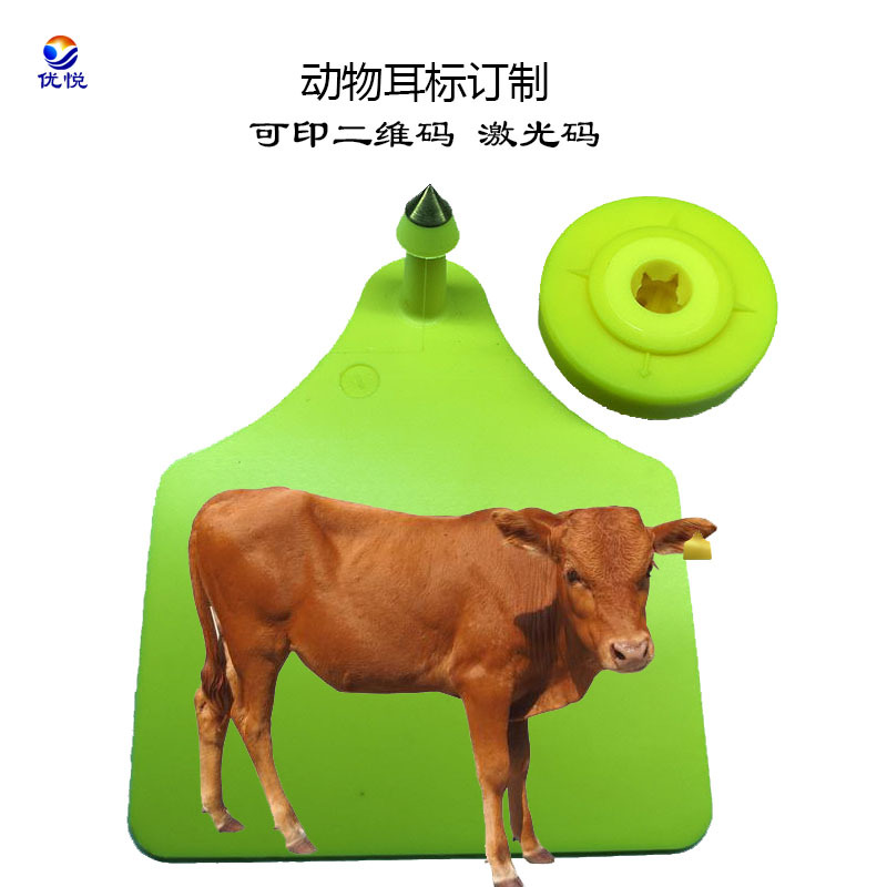 电子识别牛耳标牌 猪牛羊动物管理识别耳标 猪牛羊耳标