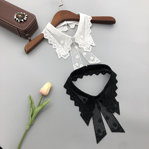 热销10款水溶时尚绣花假领子白搭配假领厂家产各种假领子可做花纹