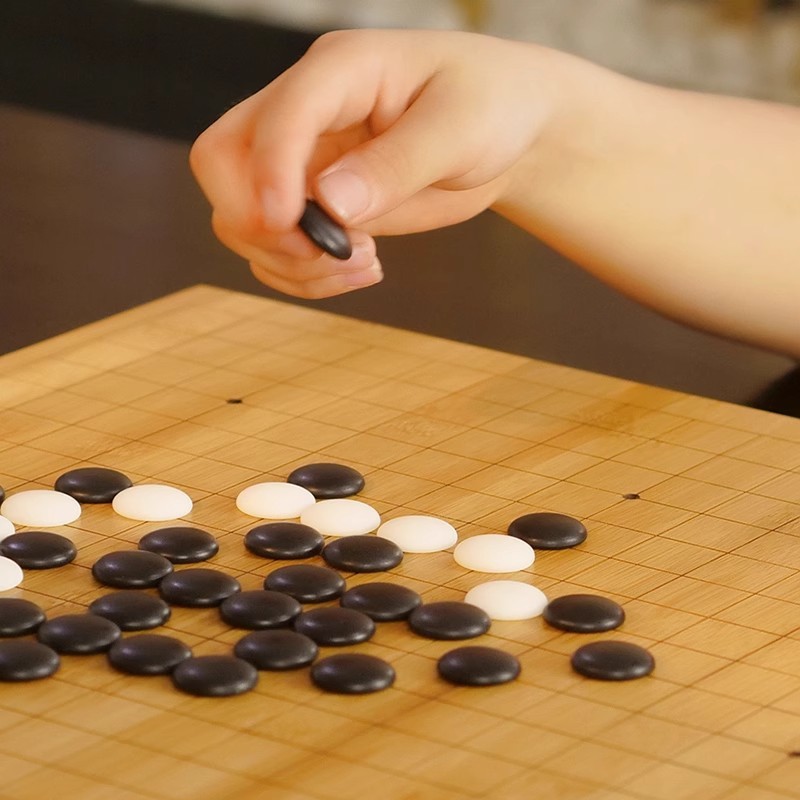 五子棋围棋棋盘套装儿童初学成人正品仿玉黑白五子棋子云子围棋子|undefined