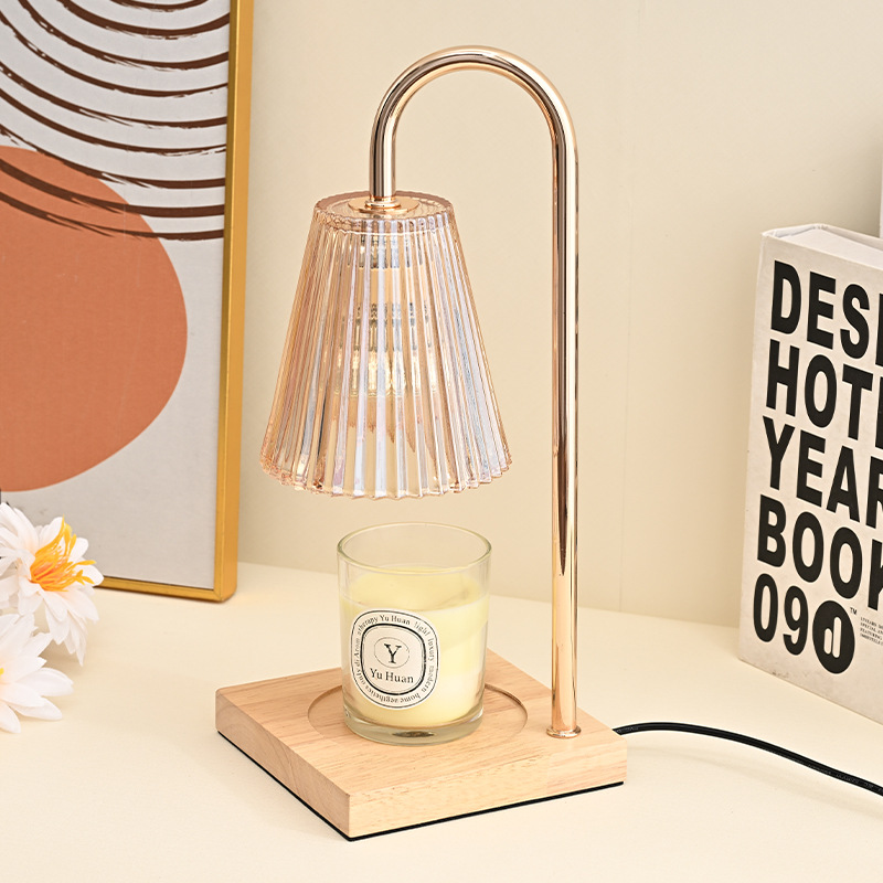 Lámpara de cera de fusión de aromaterapia transfronteriza sin fuego, ajuste de tiempo, luz de vela de fusión, expansión de fragancia, decoración retro, lámpara de mesa de cabecera de dormitorio al por mayor image 3