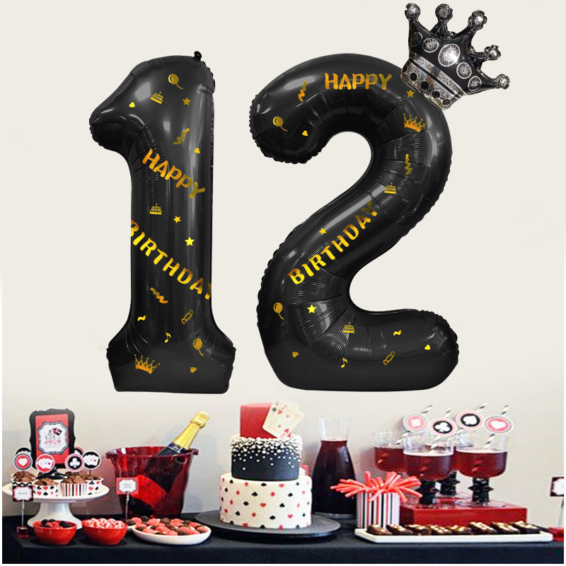 90g Weight Balloons Event & Party Supplies Birthday Princess Glam Letter Aluminum Film Indoor Outdoor Party Balloons